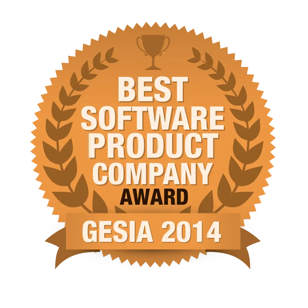 Best Software Product Company GESIA Award 2014 Badge